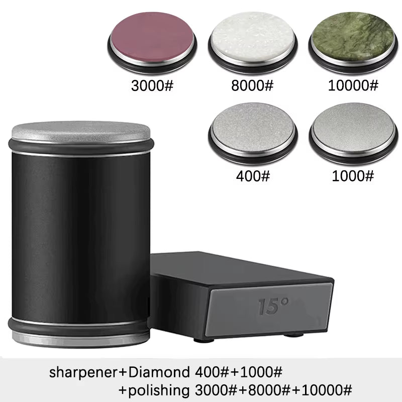 Messerschärfer Set | Diamant | Magnethalter | 15° & 20°