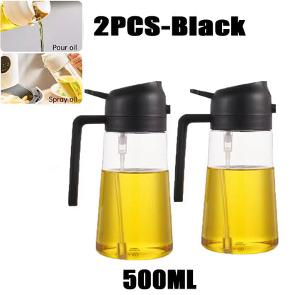 Öl Sprühflasche 2-in-1 | 500ml | BBQ, Backen & Grillen