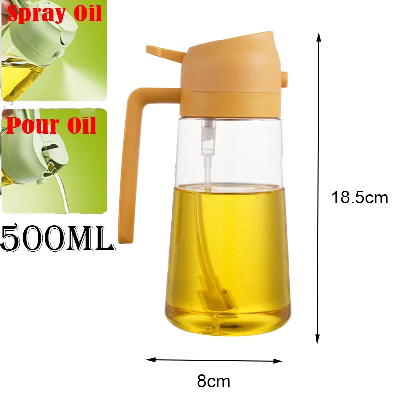 Öl Sprühflasche 2-in-1 | 500ml | BBQ, Backen & Grillen