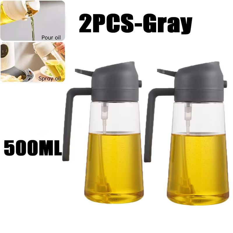 Öl Sprühflasche 2-in-1 | 500ml | BBQ, Backen & Grillen