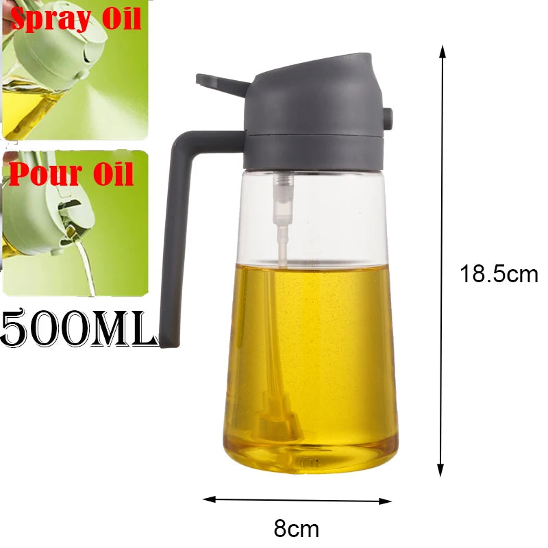 Öl Sprühflasche 2-in-1 | 500ml | BBQ, Backen & Grillen