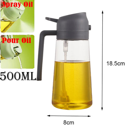 Öl Sprühflasche 2-in-1 | 500ml | BBQ, Backen & Grillen