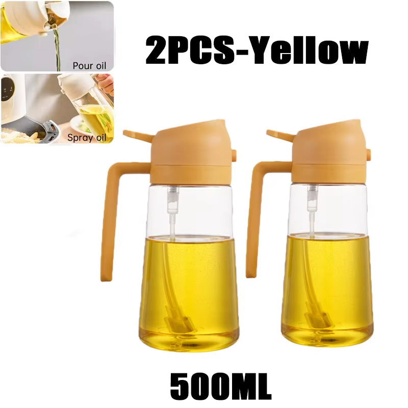 Öl Sprühflasche 2-in-1 | 500ml | BBQ, Backen & Grillen