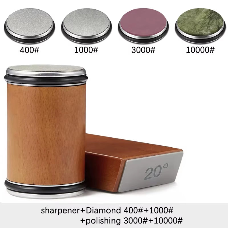 Messerschärfer Set | Diamant | Magnethalter | 15° & 20°