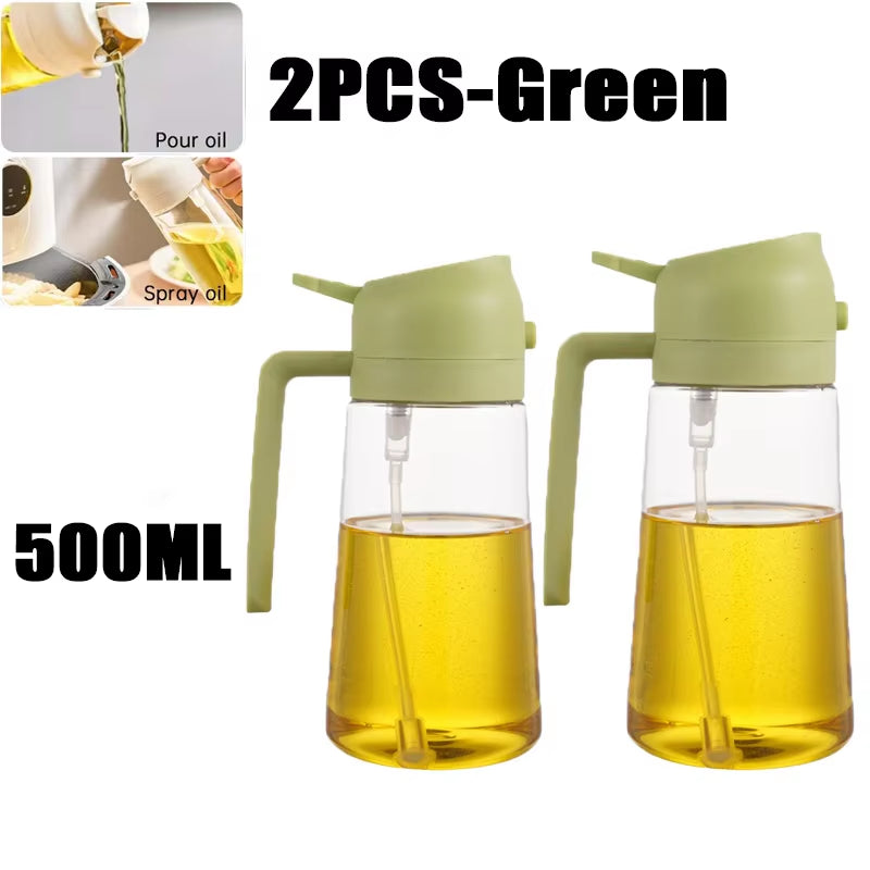 Öl Sprühflasche 2-in-1 | 500ml | BBQ, Backen & Grillen