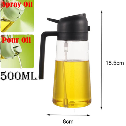 Öl Sprühflasche 2-in-1 | 500ml | BBQ, Backen & Grillen