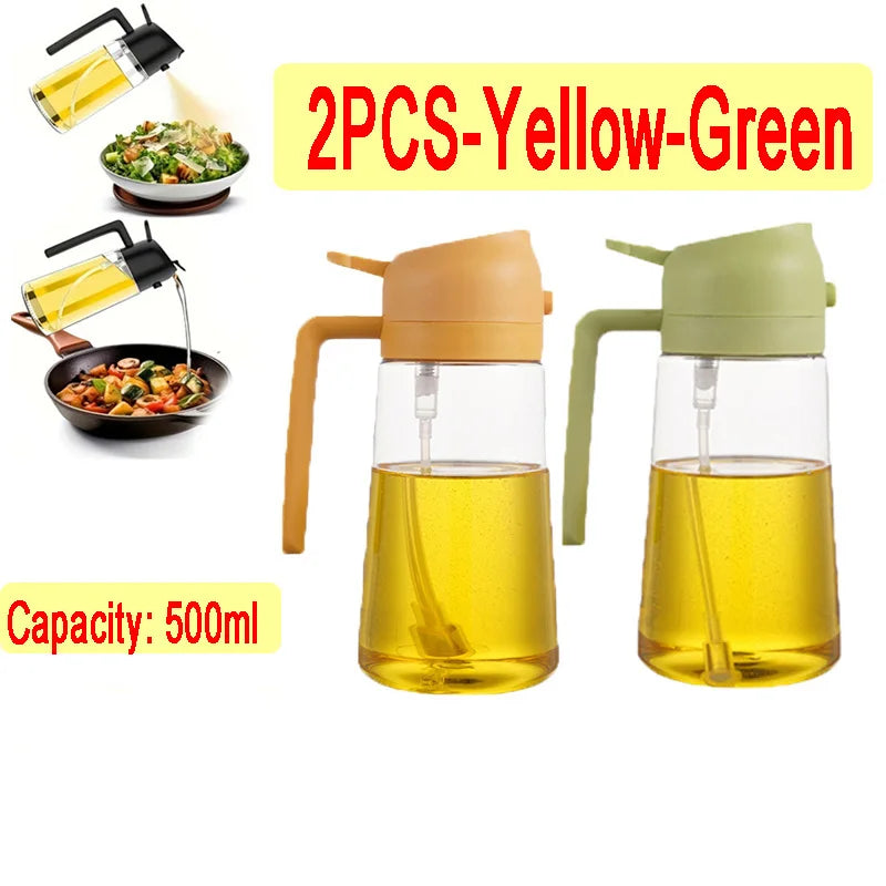 Öl Sprühflasche 2-in-1 | 500ml | BBQ, Backen & Grillen