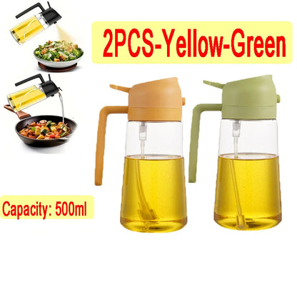 Öl Sprühflasche 2-in-1 | 500ml | BBQ, Backen & Grillen