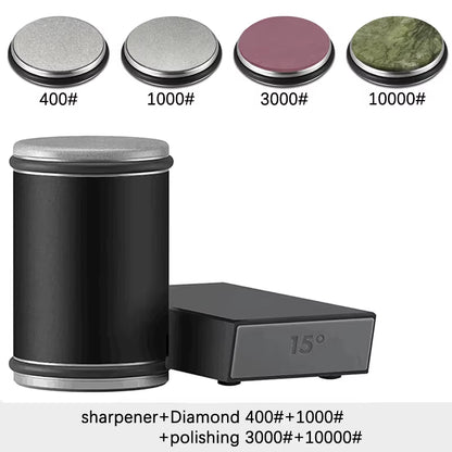 Messerschärfer Set | Diamant | Magnethalter | 15° & 20°