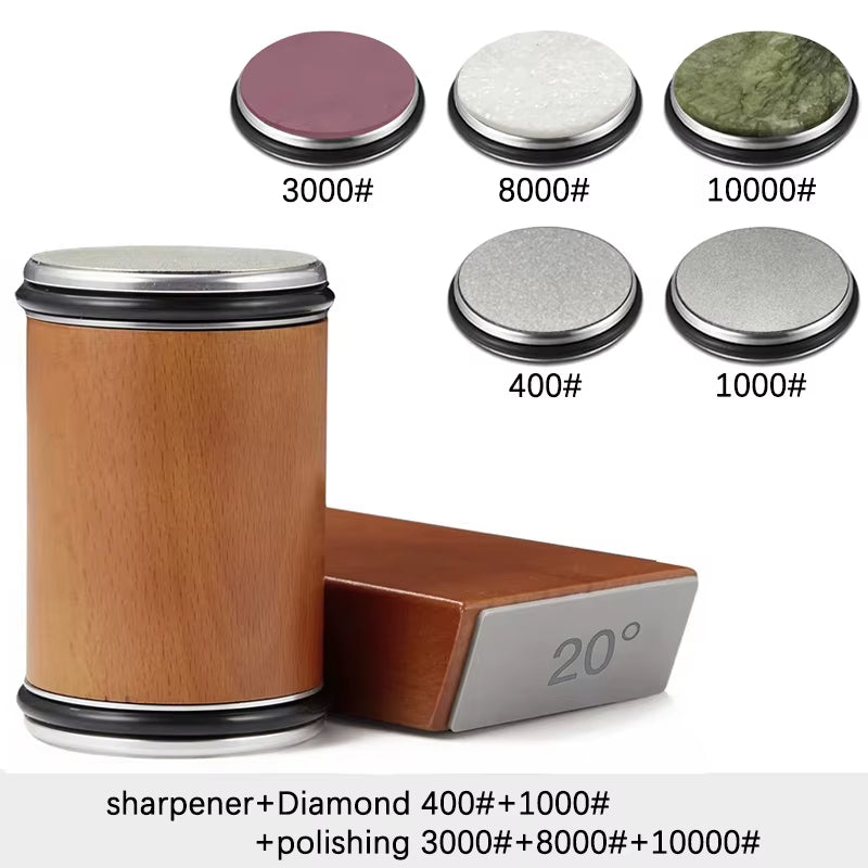 Messerschärfer Set | Diamant | Magnethalter | 15° & 20°